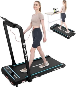 Folding Walking Treadmill for Home Under Desk Treadmill w/Remote and LED. - Picture 1 of 7