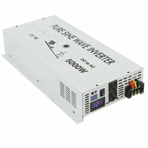Off Grid Pure Sine Wave Solar Inverter 5000W 12V DC to 120V AC Power Inverter - Picture 1 of 5