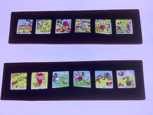 Mickey Mouse in Pigmyland Boxed Set of Vintage 1930s Disney Magic Lantern Slides - Picture 1 of 3