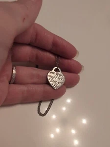 Collana in argento sterling Tiffany & Co Notes I Love You - Foto 1 di 7