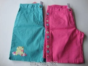 Gymboree FLOWER GARDEN Pink Flower & Aqua Blue Turtle Shorts Girl Size 7 NWT - Picture 1 of 12