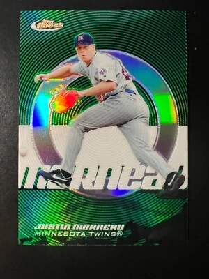 2005 Finest X-Fractors Green #81 Justin Morneau #'d 120/199 Twins - Image 1 of 2