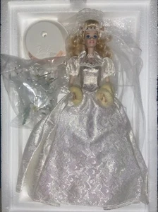 Barbie bambola porcellana STAR LILY BRIDE 1995 matrimonio collezione fiori - Foto 1 di 12