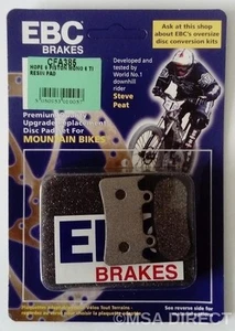 EBC GREEN Mountain Bike Disc Brake Pads fits HOPE MONO 6 Ti / MOTO M6 / MONO 6 - Picture 1 of 2