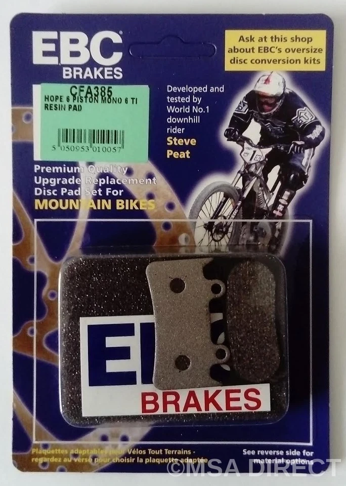 EBC Green Disc Brake Pads Hope 6 Piston Mono 6 TI DH Cfa385