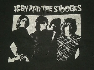 Vintage IGGY AND THE STOOGES Distressed Black Large T-Shirt Punk - Bild 1 von 9