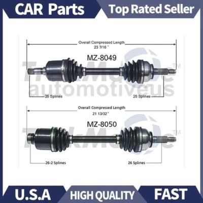 Eje delantero CV 2x TrakMotive para Mazda 626 1983 1984 1985 1986-87 Foto 1 de 3