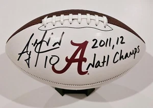 A. J. A J McCarron Signed Auto UA Alabama Football w/2011 12 Natl Champs Proof - Picture 1 of 2