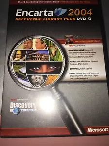 MS Encarta Reference Library 2004 98/2000/ME-DVD Rom-RARE-Brand New-SHIPS N 24HR - Picture 1 of 3