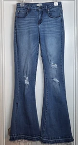Shyanne Boho Womens 29(Sz 8) Jeans Split Bell Bottom Hemmed  (29Wx36L) - Picture 1 of 9