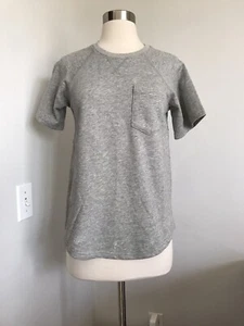 NWT HUDSON GRAY KIDS RAGLAN KNIT DISTRESSED CREW - NECK SHIRT SWEATSHIRT SIZE L - Picture 1 of 8