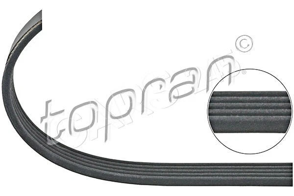Courroie trapézoïdale à nervures pour VAUXHALL OPEL Astra Cc Mk IV T98 Coupe Break 09117585 - Photo 1/1