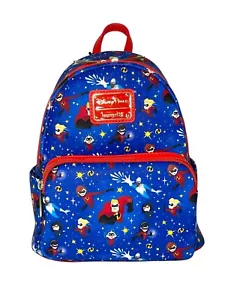 Disney Loungefly Pixar Mini Backpack The Incredibles NEW Frozone Dash Violet Bob - Picture 1 of 10