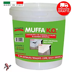 PITTURA PER INTERNI ANTIMUFFA MUFFA KO TECNOSTUK SPECIALE ANTIMUFFA DA 1 LITRO - Foto 1 di 7