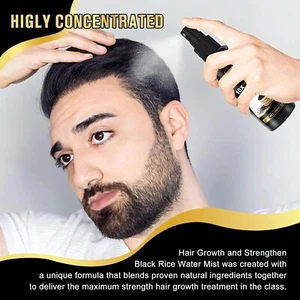 Rice Water Black Rice Water Hair Growth Spray Treatmnt Fermented + Castor Oil - Picture 1 of 11