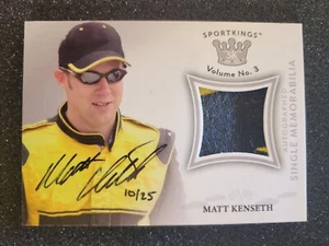 Matt Kenseth 2022 SPORTKINGS VOL. 3 AUTOGRAPHED SINGLE MEMORABILIA #D 10/25 - Picture 1 of 2