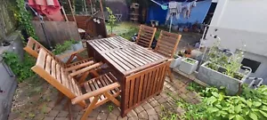 gartenmöbel set holz gebraucht - Bild 1 von 8