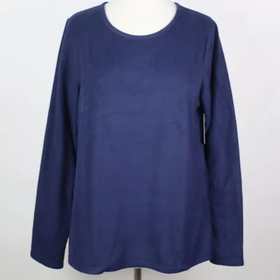 Camisa para dormir Croft & Barrow mediana azul marino suave polar nueva con etiquetas Foto 1 de 4