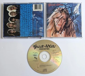 GREAT WHITE Once Bitten CD 1987 Signed by JACK RUSSELL & Band AUTOGRAPHED - Picture 1 of 2