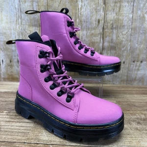 Dr. Martens Peines W Para Mujer Rosa Caliente Poli Informales Botas de Combate de Parte Superior Alta Talla 6 - Imagen 1 de 14