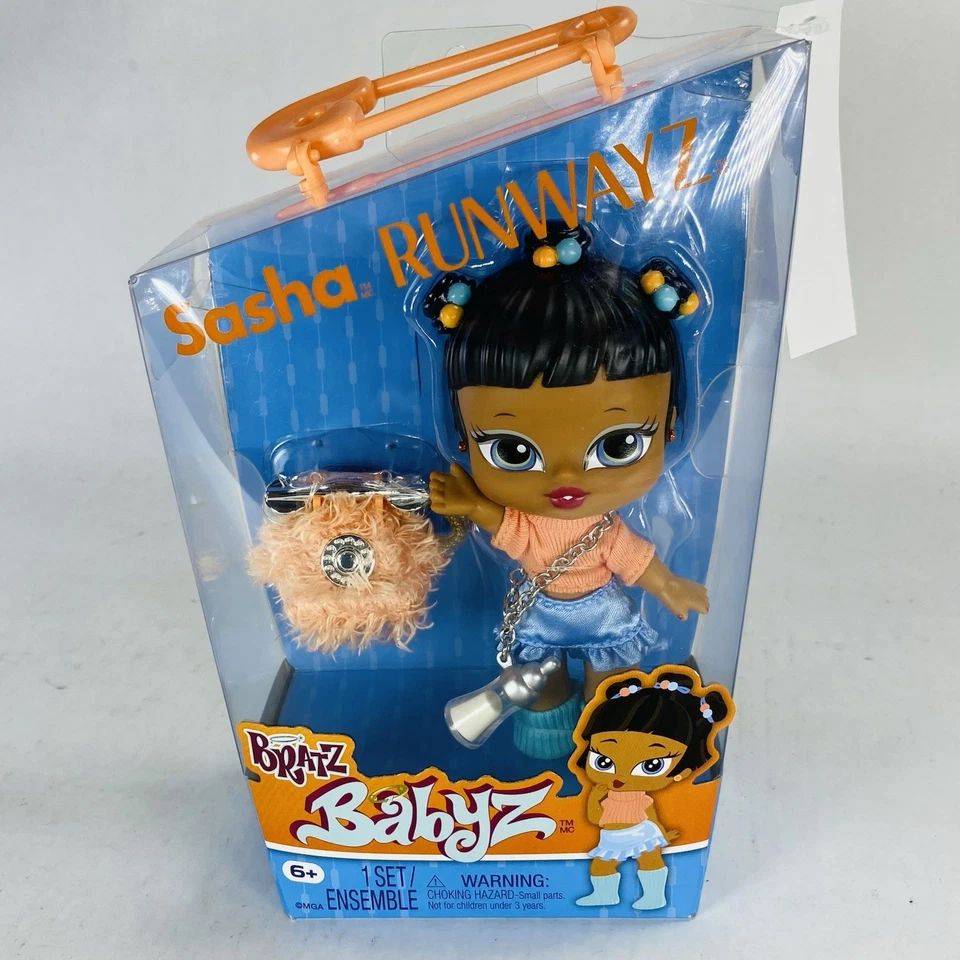 Новый! Модная кукла 5,5 дюйма Bratz Babyz Runwayz SASHA - Изображение 1 из 2
