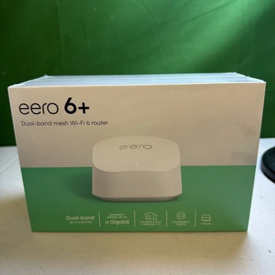 Eero 6+ Plus R010111 Dual Band Mesh Wi-Fi 6 Router System Fast Speed (New) - Image 1 of 3