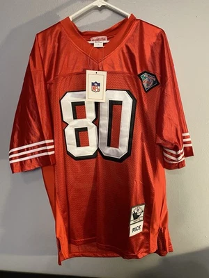 Mitchell & Ness Throwbacks Jerry Rice SF 49ers Jersey Size 54 NWT Vintage Style - Image 1 of 4