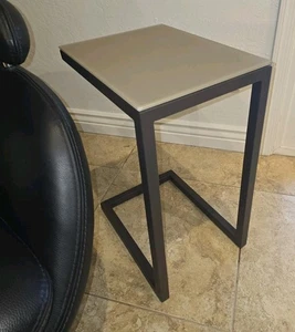 Copenhagen Furniture Danish Design Glass C Table Modern Estetic Beige Brown  - Picture 1 of 5