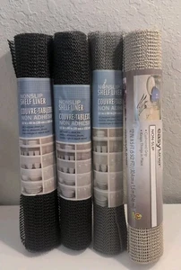 Nonslip Easy/Shelf Liner Lot Of 4 Black,Gray,Beige Brand New S7 - Picture 1 of 4