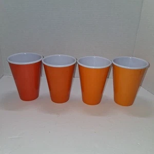 4 16 oz. Orange Zak! Melissa Easton cups - Picture 1 of 5