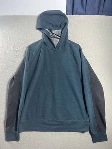 Lululemon Wende Hoodie Geometrischer Pullover Blau Türkis Grau Herren L - Bild 1 von 13