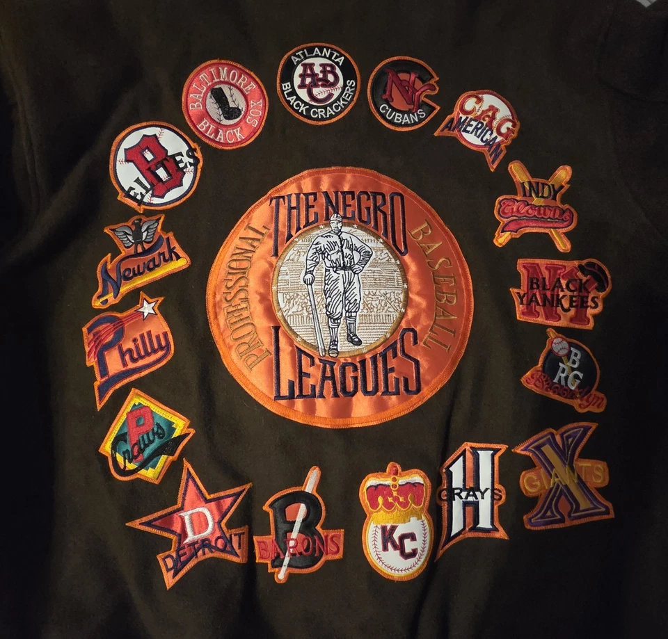 Chaqueta Museo Béisbol Ligas Negras Para Hombre 2XL Marrón 75 Aniversario  Foto 1 de 4