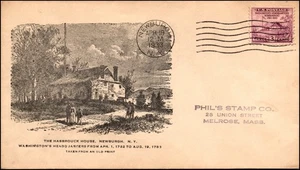 Scott 727 - 3 Cents Newburgh 1st Lester Lewis FDC Typed Address Planty 727-39 - Picture 1 of 2