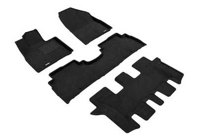 3D MAXpider Floor Mat for Kia Sorento 2016-2020 Black 7-Seat Rows 1-3 Foto 1 de 4