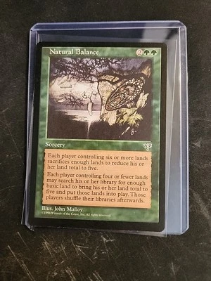 Natural Balance - Mirage - MTG Magic - Green Sorcery  - Image 1 of 2