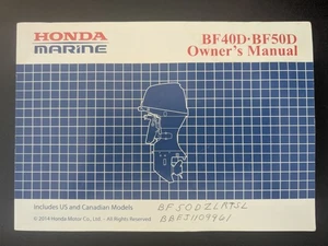 OEM HONDA BF40A BF50A OUTBOARD MOTOR OWNERS MANUAL 2014 - Bild 1 von 8