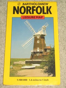 Bartholomews Norfolk Leisure Map - 1989 - 1:100,000 - Picture 1 of 2