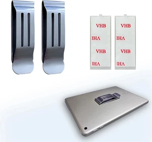 Paquete de 2 clips de bolsillo universales de metal con clip para cinturón para teléfonos inteligentes radios - Imagen 1 de 5