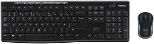 Logitech MK270 Bezprzewodowa klawiatura i mysz Zestaw, USB, czarny towar B - Zdjęcie 1 z 9