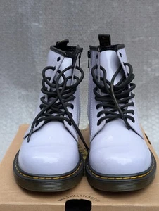 Stivali Doc Martens AW501 viola scarpe alla caviglia Dr Martens UK donna taglia 3 indossati una volta - Foto 1 di 9