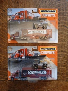 Set Of 2 Matchbox Convoys 1972 Ford Bronco 4x4 Lonestar Cab & Trailer Skyjacker - Picture 1 of 2