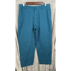 Chaps True American Chino Pants Mens 34x32 Blue Casual Classic Fit - Picture 1 of 10