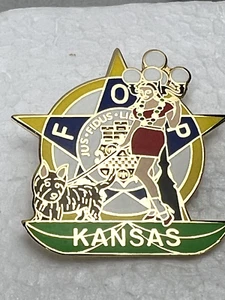 FOP Kansas Fraternal Order Of Police  Lapel Police Pin - Picture 1 of 2