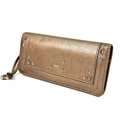 Chloe Flap Long Wallet Purse Leather Brown Authentic from Japan _0024 - Image 1 of 4