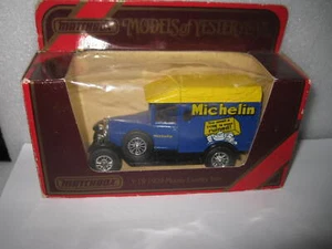 MATCHBOX YESTERYEAR Y-19 1929 MORRIS COWLEY VAN MICHELIN TIRES OLD STOCK - Picture 1 of 3