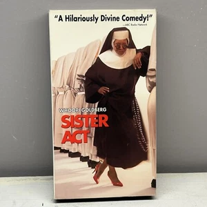 Sister Act VHS Disney Video Tape Whoopi Goldberg Slipcover VTG 90s Gospel Movie - Picture 1 of 13