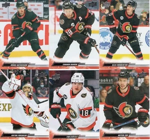 22-23 2022-23 Upper Deck 1 Ottawa Senators Team Set-6 Cards-Stutzle-Batherson - Picture 1 of 1
