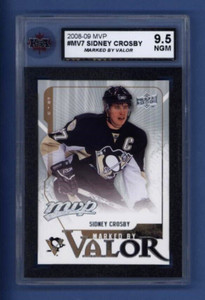 2008-09 UD MVP "MARKED BY VALOR" #MV7 SIDNEY CROSBY KSA 9.5 NGM Penguins