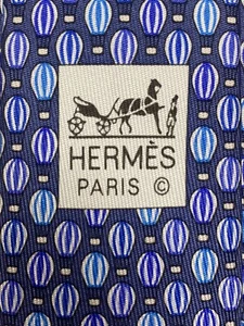 HERMES TIE 705438 SA Hot Air Balloon 100% silk tie new in box with tags - Picture 1 of 5