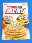 MENU Restaurant IHOP MINIONS édition spéciale The Rise Of Guru Ba-Ba-Banana gâteaux